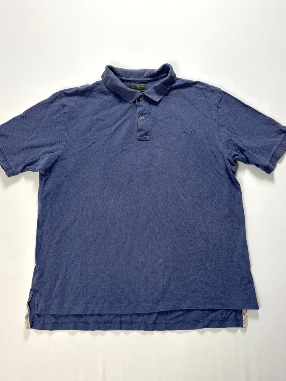 Vintage C.C. Filson Co. Seattle Mens Polo Shirt Grayish Blue Sz XL Golf